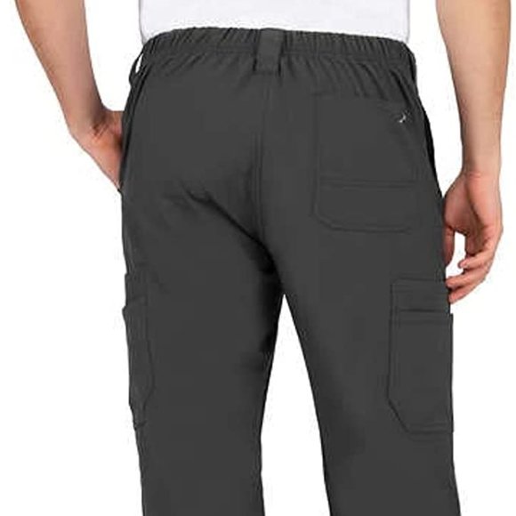 COPY - Perflex Men's Scrub Pants, Grey, Small - Picture 2 of 5